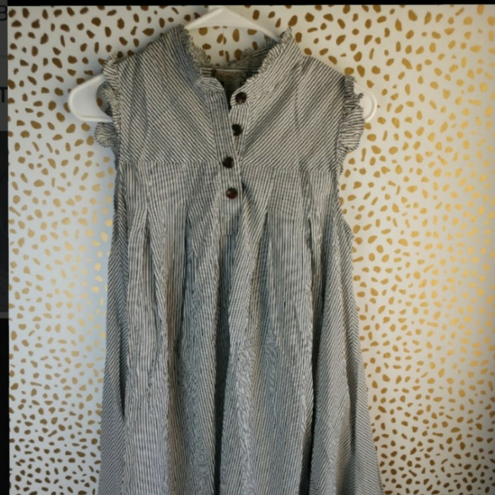 High neck Smock Dress